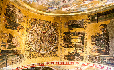 Gold decorated ceiling