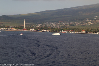 Lahaina harbour and town from offshore