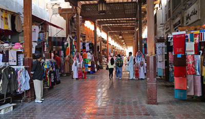 Shopping for clothing in the Old Souk