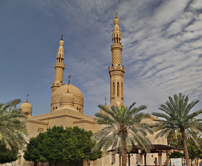 Domes and minarets on the mosque