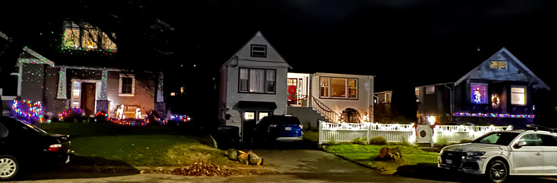 Seasonal lights in the neighbourhood