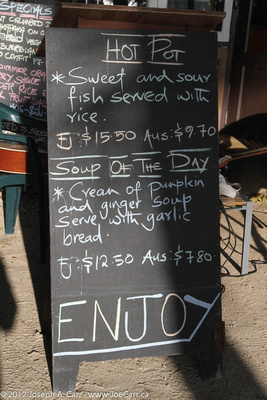 Daily feature menu board for restautant
