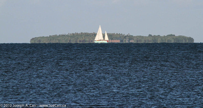 Sailboat offshore