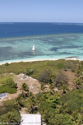 View of the lagoon from the top of the lighthouse