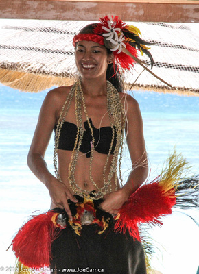 South Pacific folkloric dancers & music