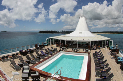 Pool deck & Ile des Pins behind