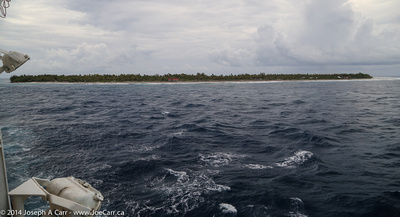 The seaward side of Avatoru island