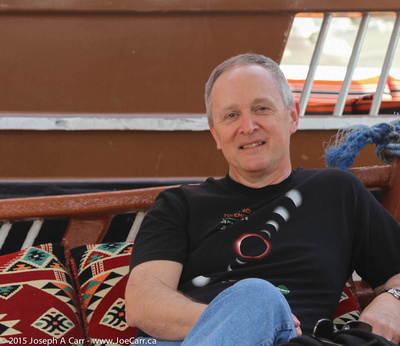 Joe relaxing on a dhow