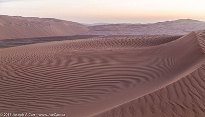 Sand dunes in the pre-dawn