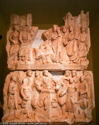 Stone carvings in the museum