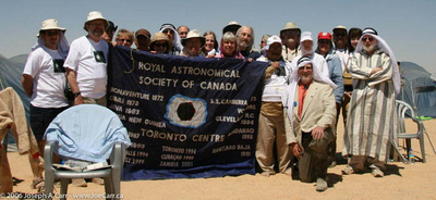 RASC Solar Eclipse group in the Sahara Desert in 2006