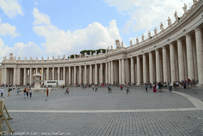 The collonade around St. Peter's Square