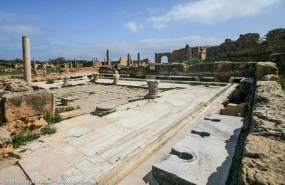 Roman public toilets