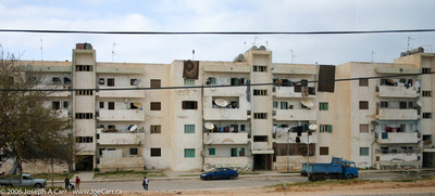 Apartments with satellite dishes