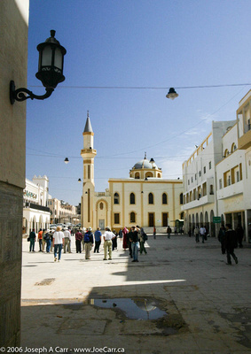 Square with Mosque & minaret tower