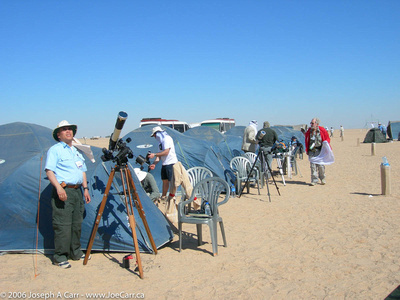 Ralph Chu ready to observe and photograph the eclipse