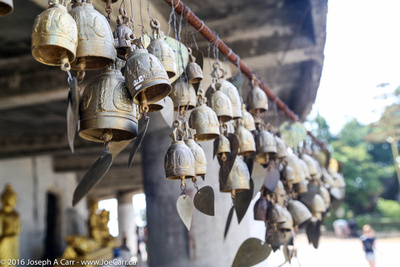 Thai bells blowing in the wind