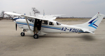 Our aircraft to take us to the next camp