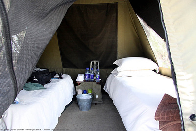 My tent & beds
