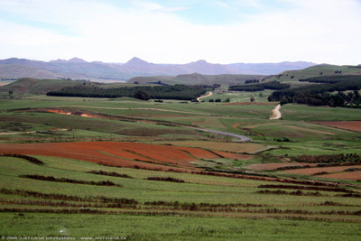 Farming in the Drakensberg Mountains area