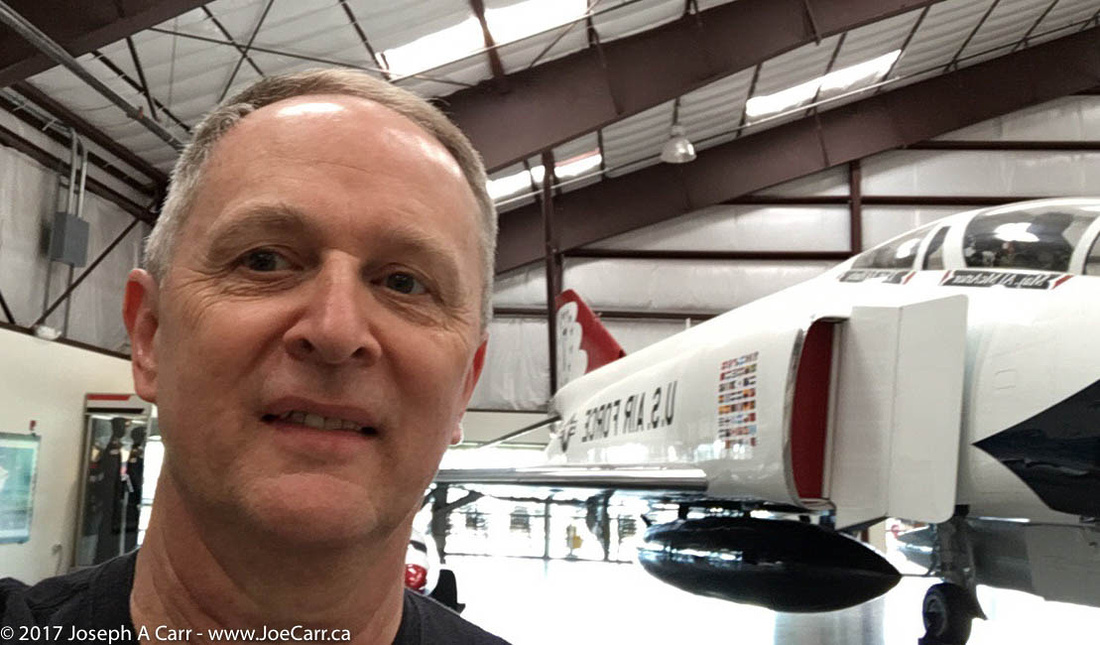 Joe's selfie at the Pima Air Museum
