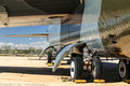 Landing gear of Boeing B-52G Stratofortress bomber