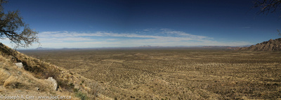 A panorama of the plains to the north of Kitt Peak