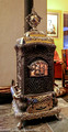 Ornate fireplace in Cody's house