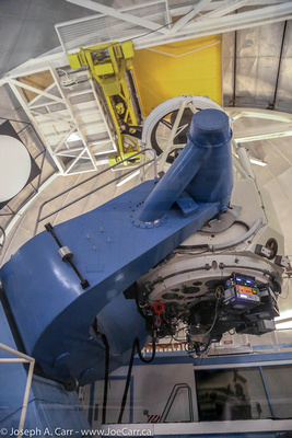 Inside the dome of the 2.1m telescope