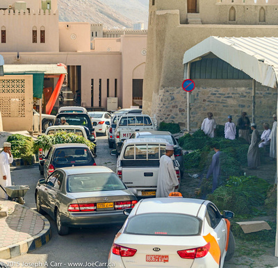 Traffic congestion in the souq