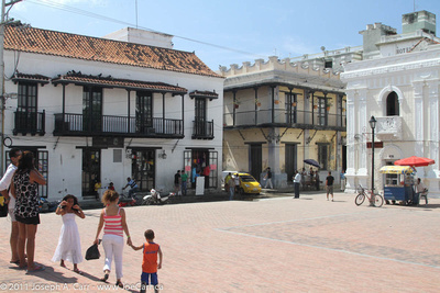 Old buildings in cathedral plaza