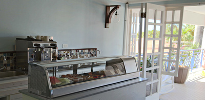 Espresso & snack bar by the front patio