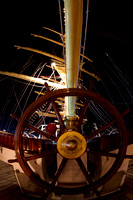 The stern wheel, booms and masts