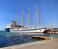 The Royal Clipper at the Montego Bay dock