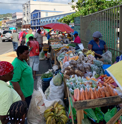 Street vegetable market