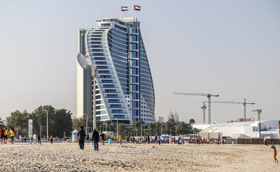 Jumeirah building and adjacent beach
