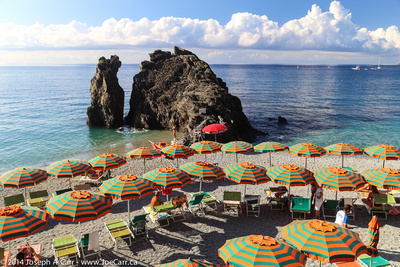 Beach at Monterosso in the early morning