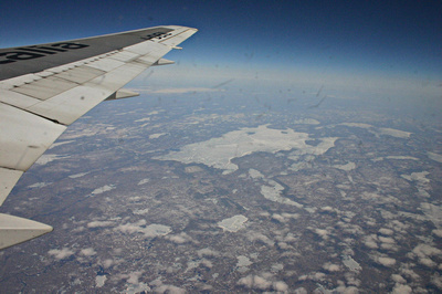Frozen lakes in Newfoundland