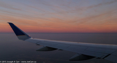 Shadow of the Earth and Belt of Venus over the wing