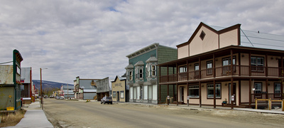 King Street with shops, boardwalk and dirt street