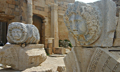 Medusa in marble, The Forum of Severus
