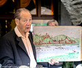 Herr Jung show us a map of the old town and its fortifications