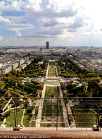 Champ de Mars from the first floor of the tower