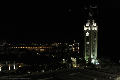 Aloha Tower after dark