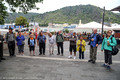 Our group playing the 'Name Game' in the square at St. Goar