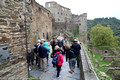 Our group walking along the castle wall