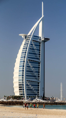 Burj Al Arab hotel and the adjacent beach