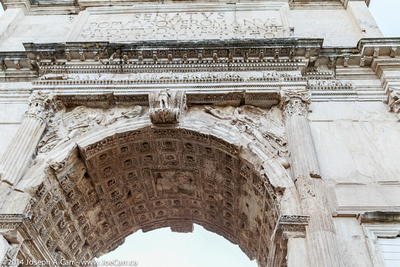 Arch of Titus central soffit coffers