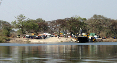 Crossing the Zambezi River between Kazungula and Kasane