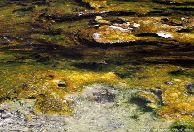 Mineral deposits in the hot stream